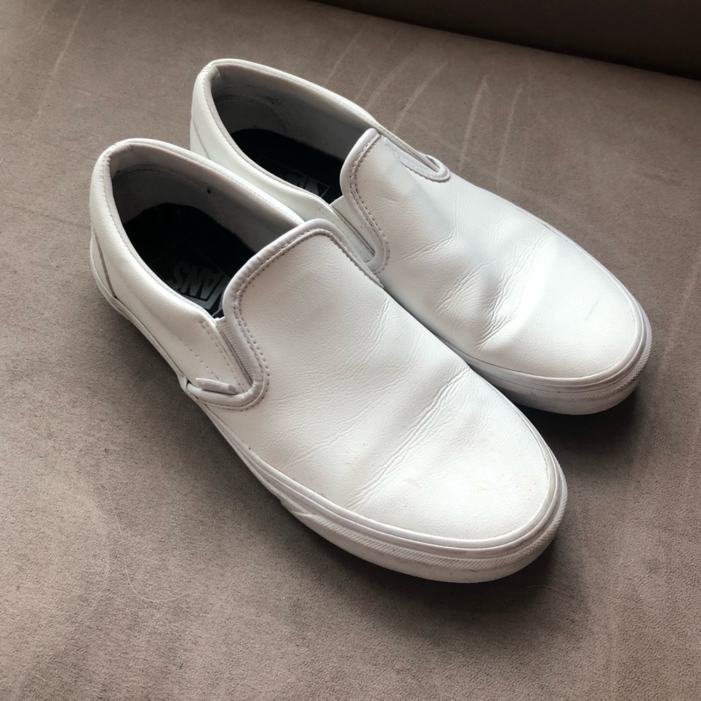 White Vans Slip-On
